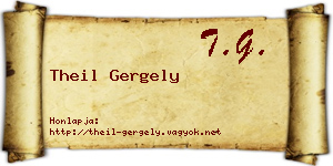 Theil Gergely névjegykártya
